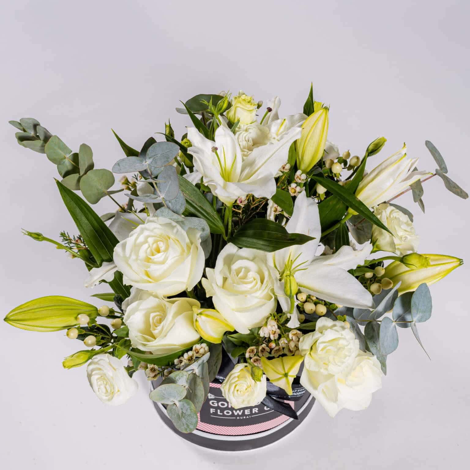 Rose & Lily Hat Box The Flower Company