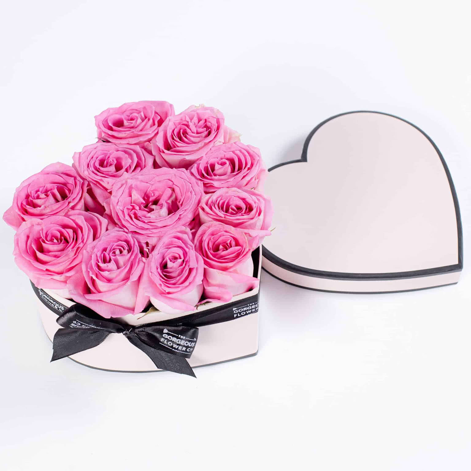 Pink Rose Heart Box The Flower Company